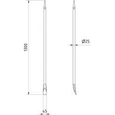 Crowbar#made of round steel