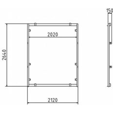 Frame for pedestrian tunnel