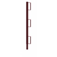 Guard-railing post #made of Ø 48 mm tube