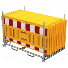 SET#with 20 / 25 panel fence#on stacking pallet