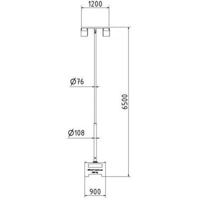 Lamp post SET#made of steel