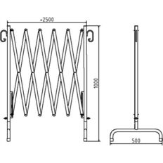 Folding barrier