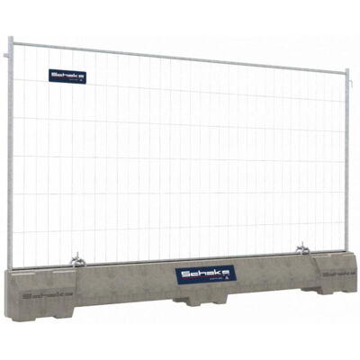 Concrete guard rails SET#with 2.00 m mobile fence