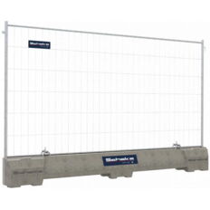 Concrete guide barrier