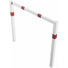 Stationary access barriers#welded#with top bar