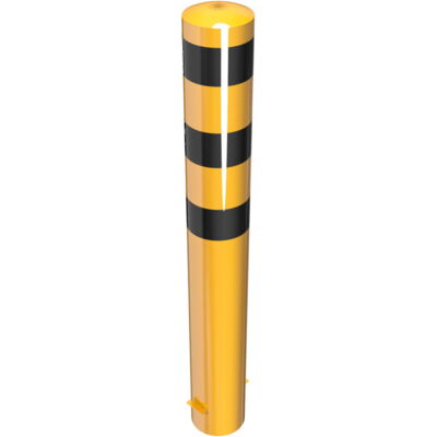 Bollard #steel tube Ø 193 x 3,6 mm#yellow / black