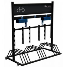 Mobile bicycle stand #with advertising sign