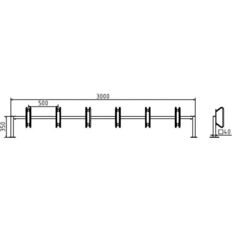 Bicycle rack – serial parking