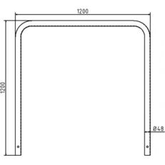 Stainless steel hoop#Ø 48 mm