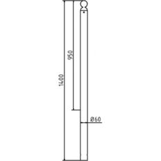 Ornamental bollard#Series 466B#Ø 60 mm