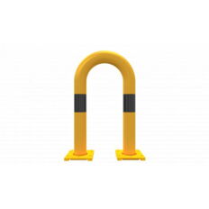 Anti-nudge hoop#removable#steel tube Ø 76 mm#yellow / black