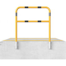 Protective bar made of steel tubing#Ø 48 x 2.5 mm#with crossbar#for wall mounting
