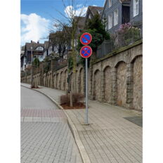 Sign post #made of steel#Ø 60 mm / 76 mm