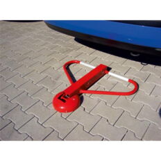 Collision-proof car-#park barrier#foldable with Euro#profile cylinder lock