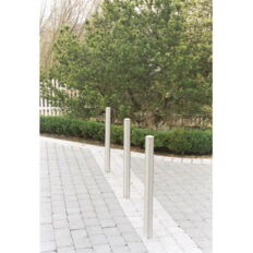 Stainless steel post#Ø 76 mm#with decorative ring