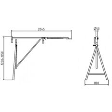 Folding trestle,System trestle,Folding trestle system,Trestle,Folding trestle system FS1200, Trestle for scaffolding, Folding trestle, Plasterer's trestle,Painter's trestle