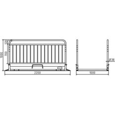 Aluminium#trench bridge#with safety railing