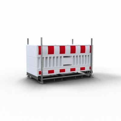 SET#with 20 panel fence#on stacking pallet