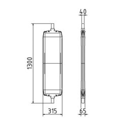 Plastic traffic panel type 40A