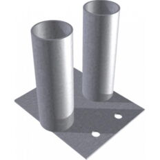 Connecting plate#to connect 2 fences