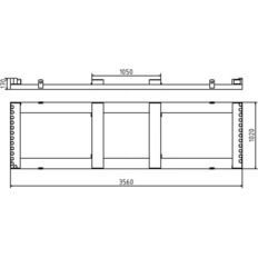 Storage and transport pallet#for 25 or 29 mobile fences