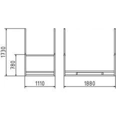 Multi pallet #for 20 plastic fences and 20 base plates