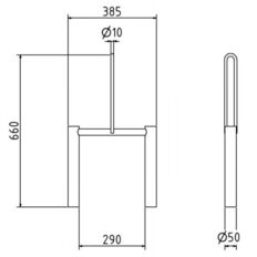 Connecting element#for concrete guardrail