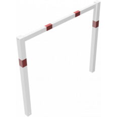 Stationary access barriers#welded#with top bar