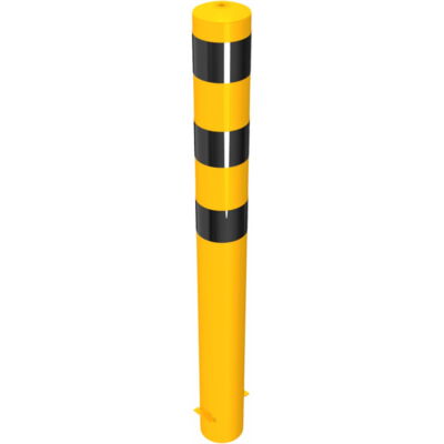 Bollard #steel tube Ø 152 x 3,2 mm#yellow / black