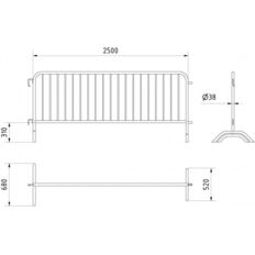 Crowd barrier type C