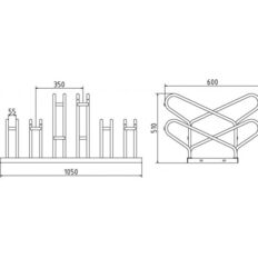 Bicycle parking rack