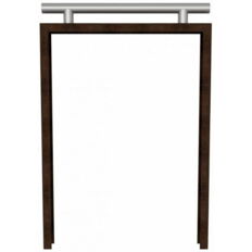 Corten steel leaning bracket