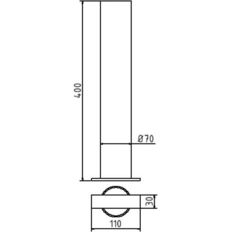 Ground socket#for Ø 60 / Ø 76 mm posts