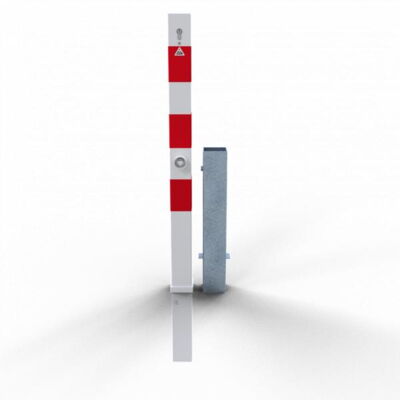 Barrier posts#Steel tube 70 x 70 mm#removable, with Euro profile cylinder lock