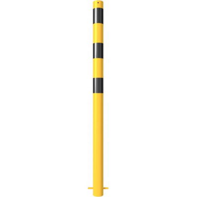 Barrier post#steel tube Ø 76 x 2,6 mm#yellow / black