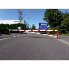 Swing barrier#with bracing tube and#pull rope reinforcement