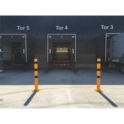 Barrier posts#sides tiltable#yellow / black