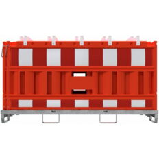 SET#with 20 panel fence#on storage and transport crossbar