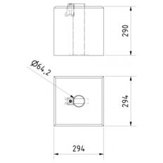 Prefabricated foundation  #for sign posts#Ø 60 mm / 76 mm
