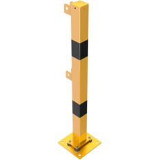 Fixed post#flexible, tiltable#with top and knee bars