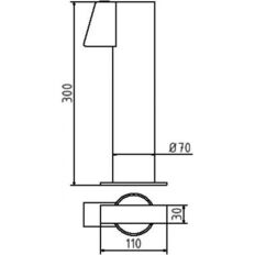 Ground socket with#arresting mechanism#for Ø 60 / Ø 76 mm#tube posts