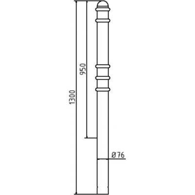 Ornamental bollard#Series 479B#Ø 76 mm