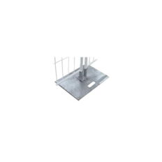 Mobile fence plate