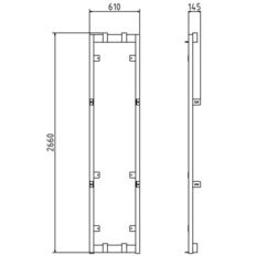 Corner frame for pedestrian tunnel