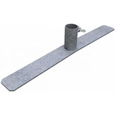 Flat foot for panel fence