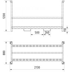 pallet for cable bridges 33934