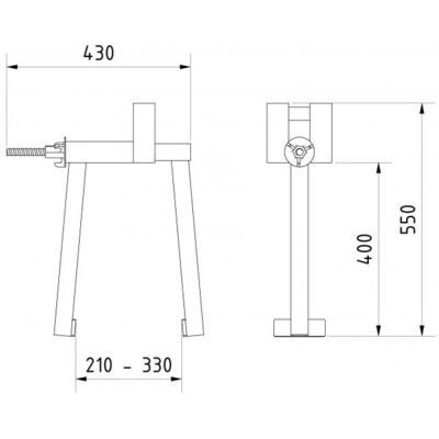 Mounting clamp#for concrete guide wall