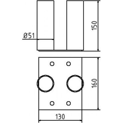Connecting plate#to connect 2 fences