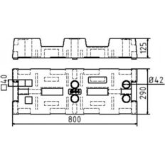 Base plate of plastic