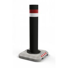 Mobile bollard #with solid concrete base